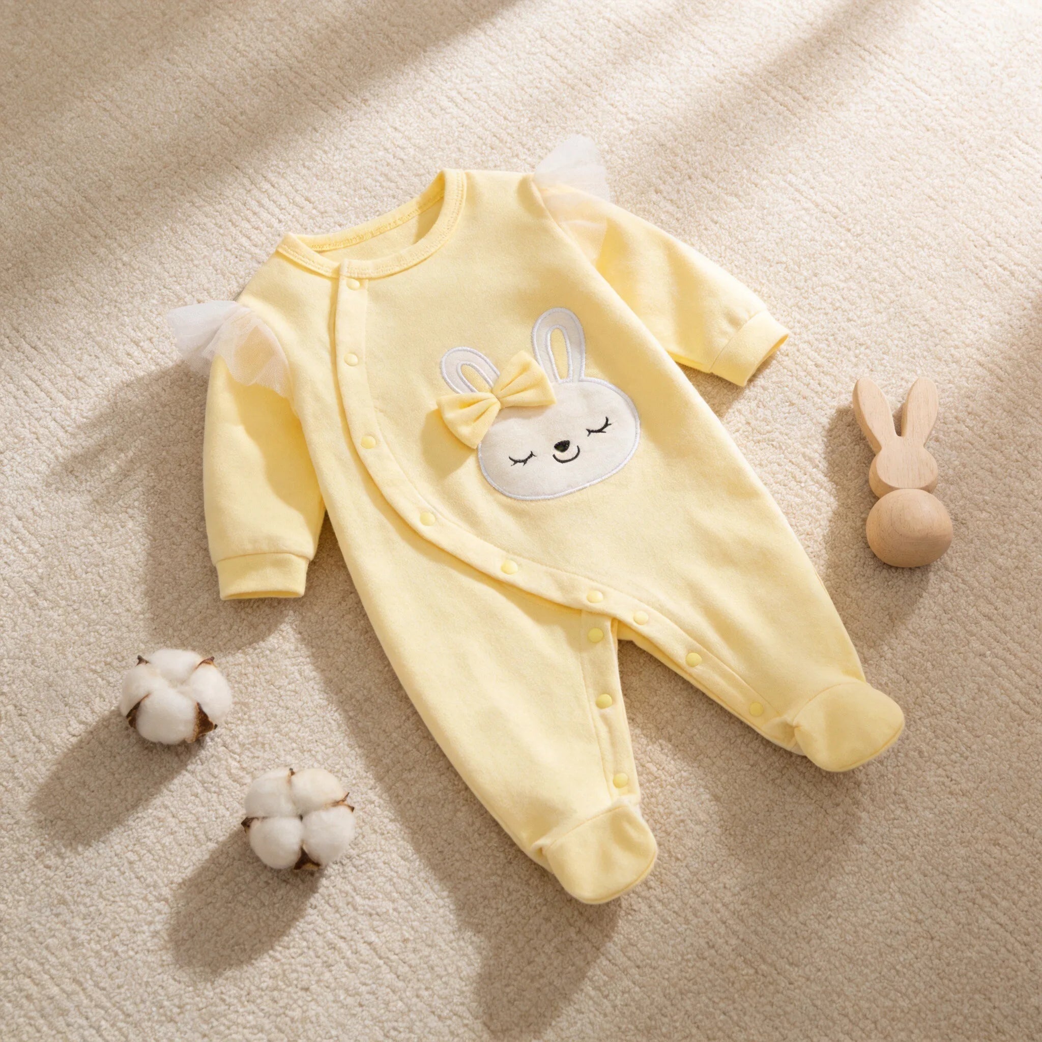 Baby Girl Rabbit Pure Cotton Romper