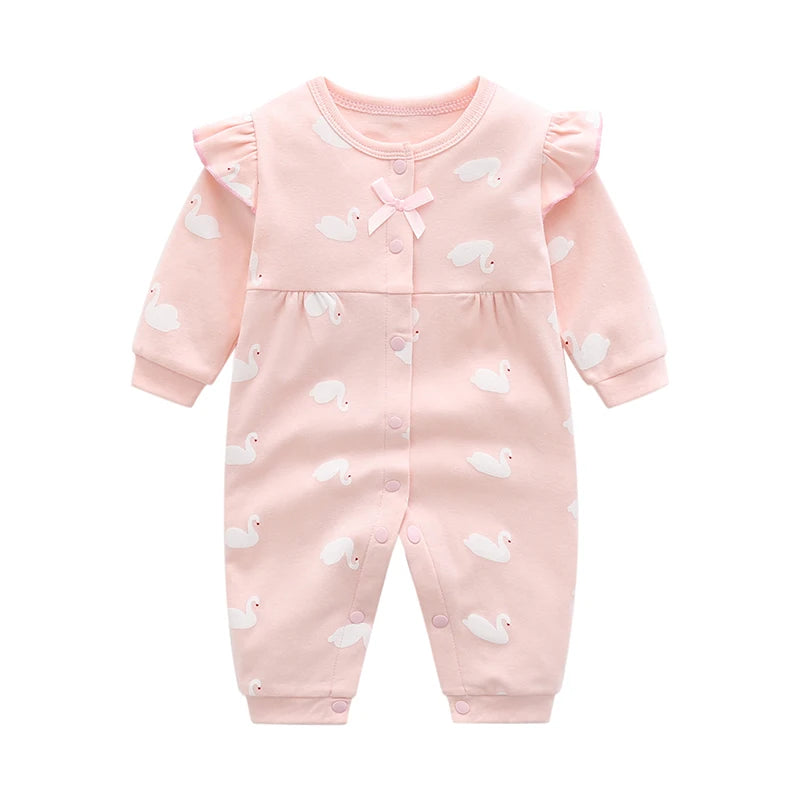 Baby Girl Strawberry Pure Cotton Romper