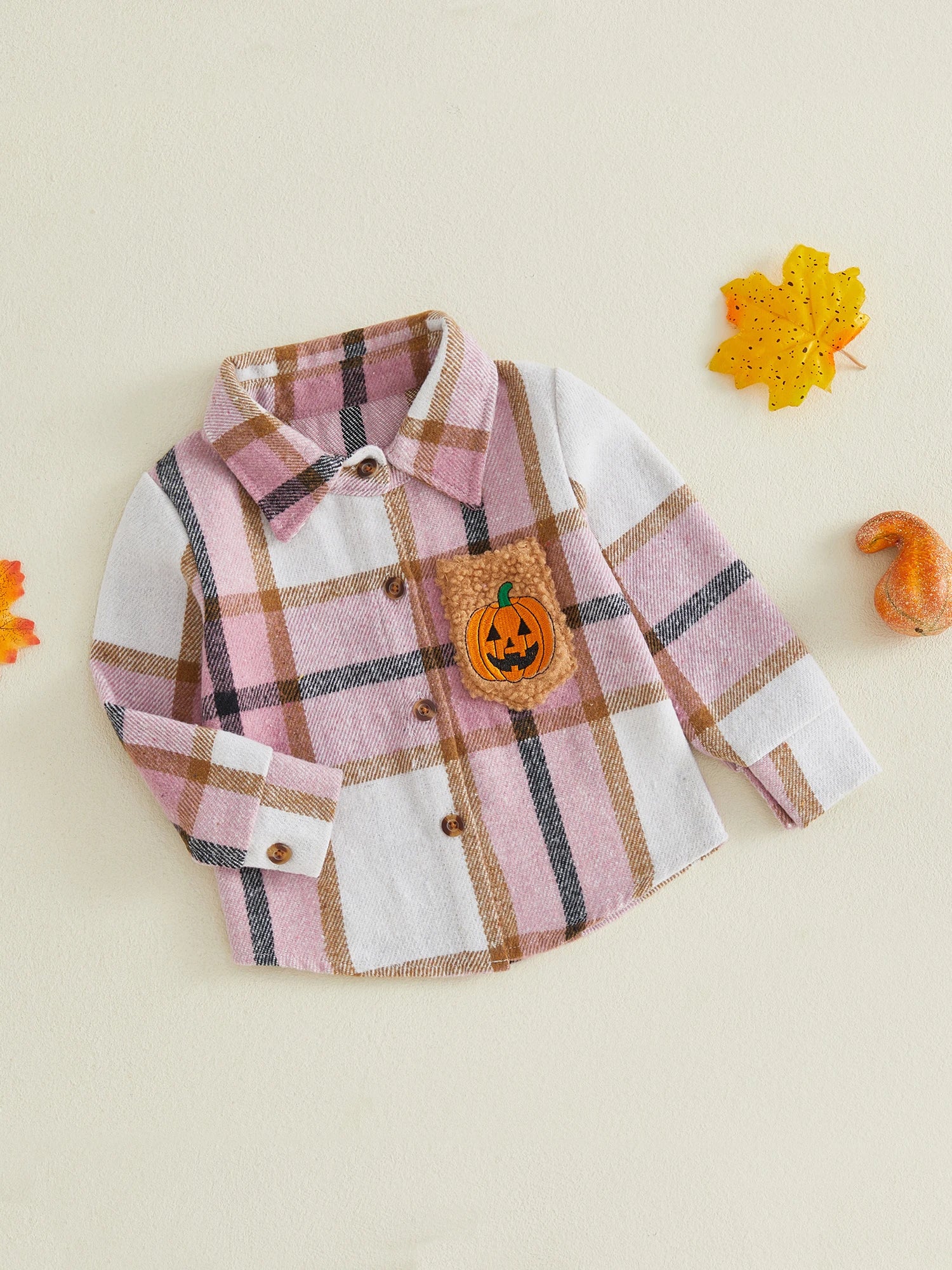 Little Pumpkin Embroidery Cardigan Coat