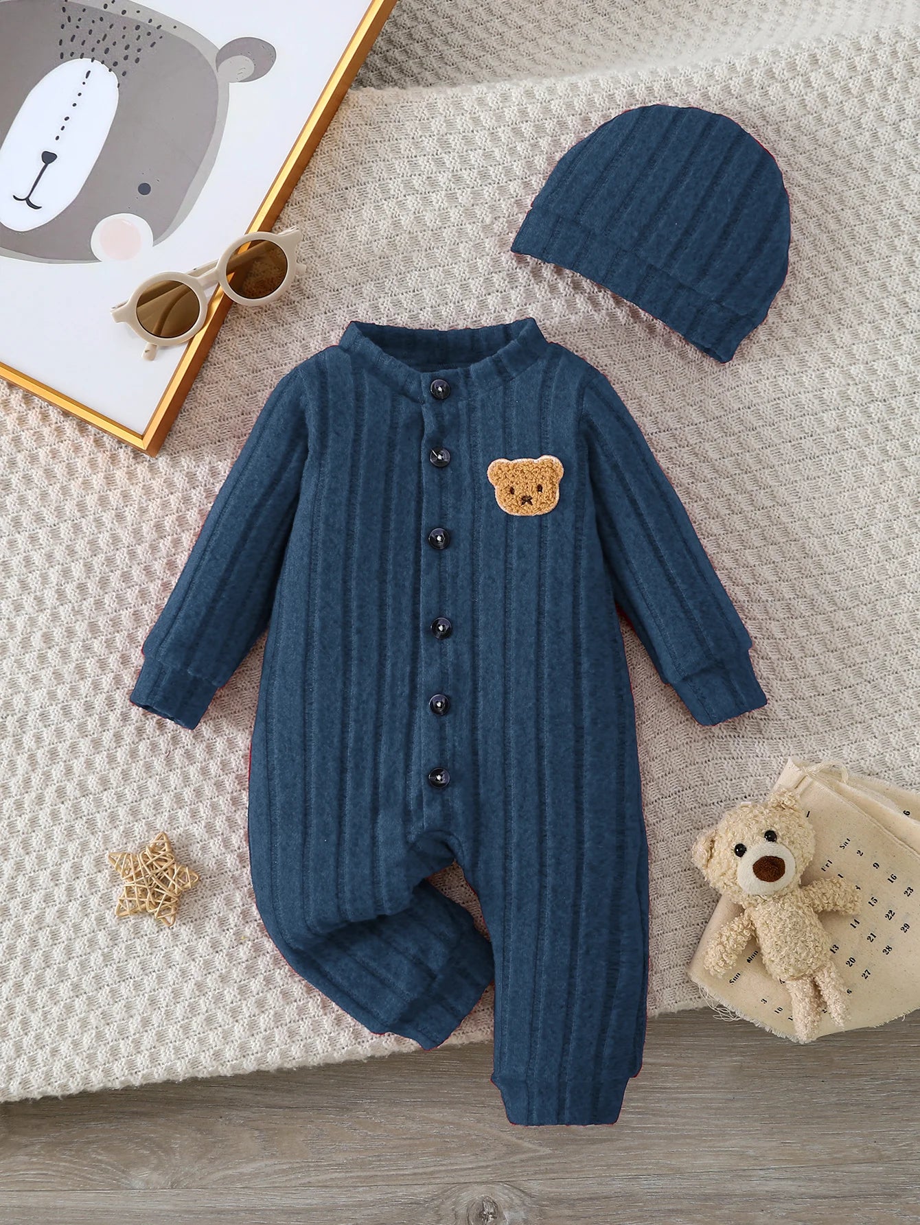 Adorable Bear Onesie for Baby’s Winter Adventures
