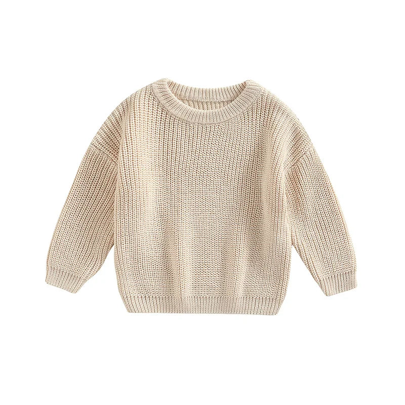 Classic Autumn Knitting Cotton Pullovers  for Kids