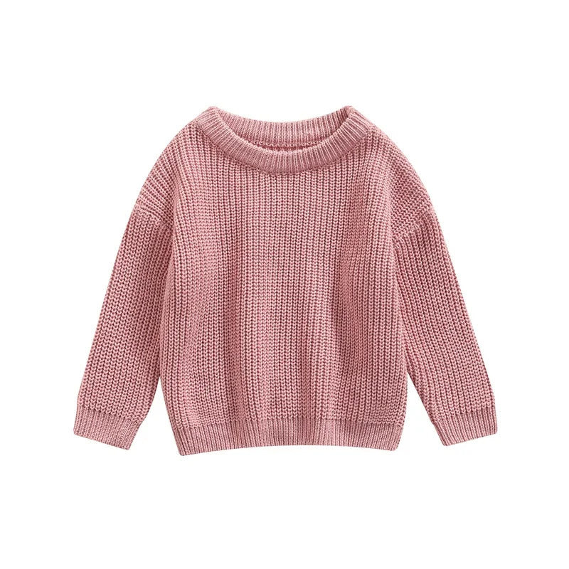 Classic Autumn Knitting Cotton Pullovers  for Kids
