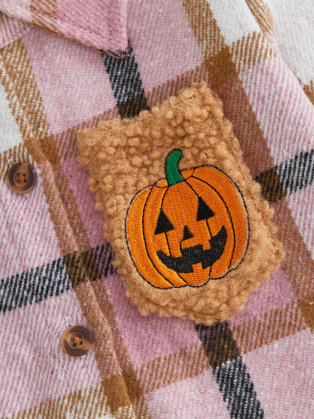 Little Pumpkin Embroidery Cardigan Coat