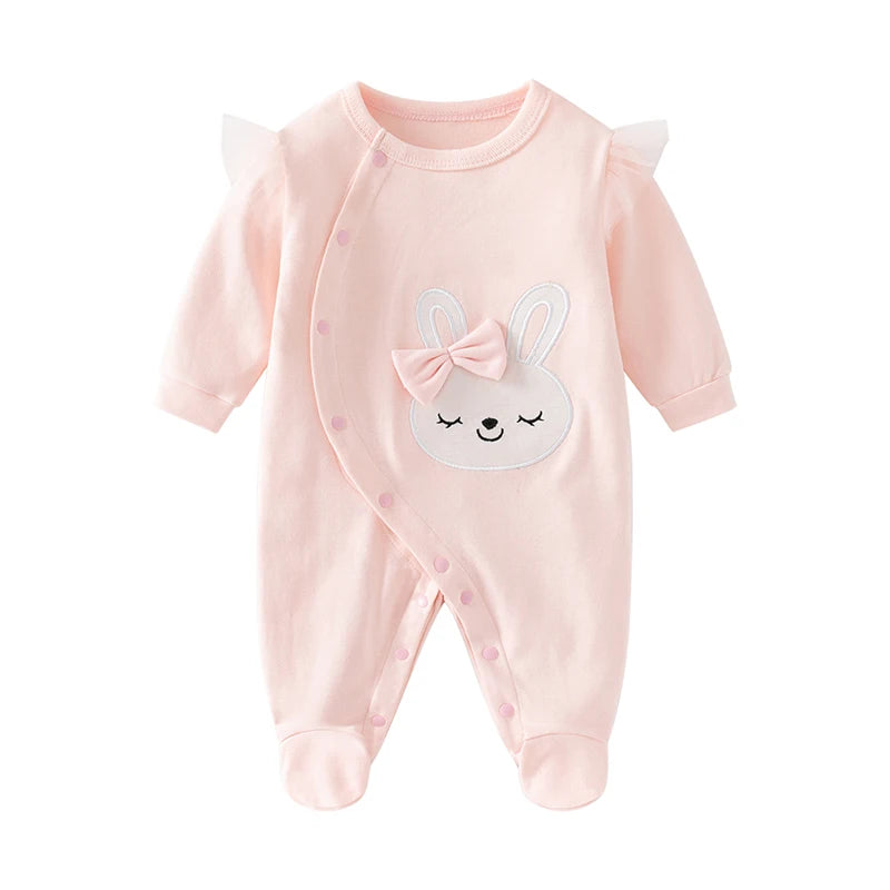Baby Girl Rabbit Pure Cotton Romper