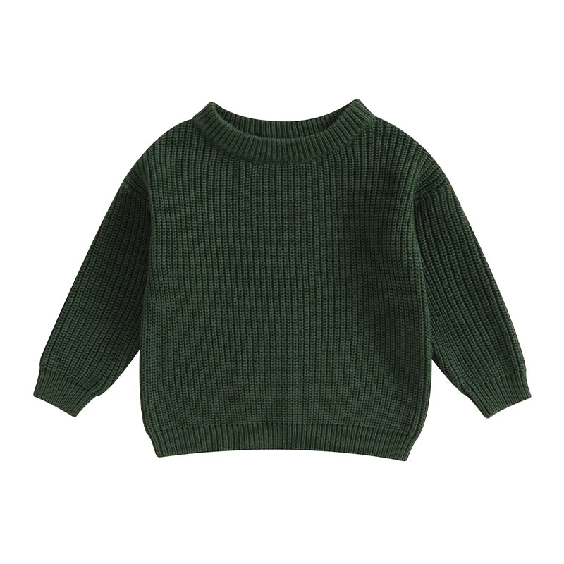 Classic Autumn Knitting Cotton Pullovers  for Kids