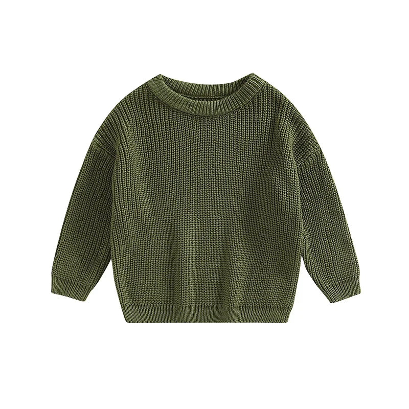 Classic Autumn Knitting Cotton Pullovers  for Kids