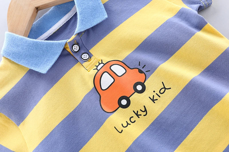 Sunny Adventure Little Kid Boy Summer Outfit
