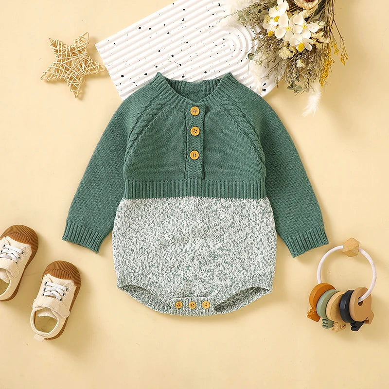 Warm Baby Knit Onesie for Toddler Infant
