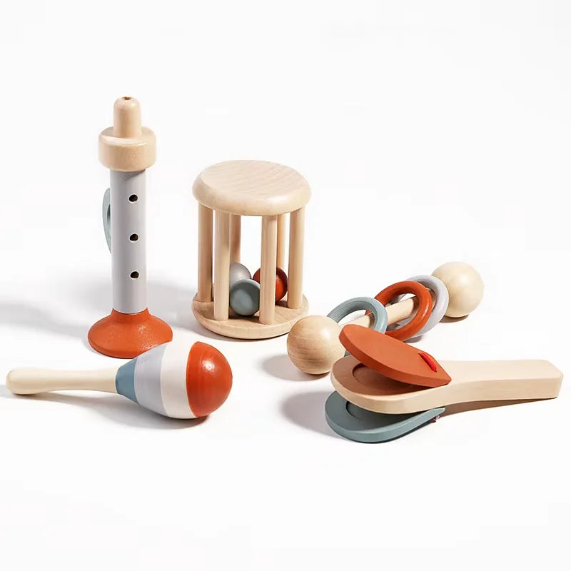 Musical Baby Wooden Toy Set
