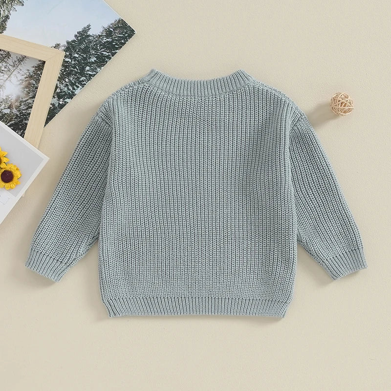 Classic Autumn Knitting Cotton Pullovers  for Kids