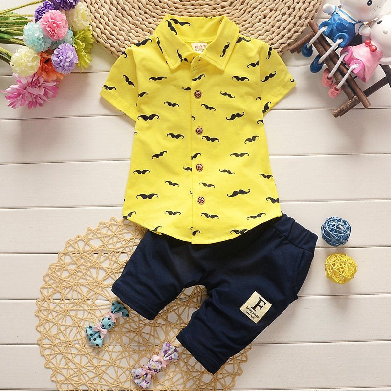 Cute Mustache Baby Outfit for Sunny Days