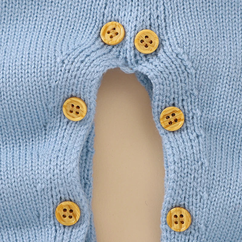 Cute Rabbit Knitted Baby Rompers for Newborns