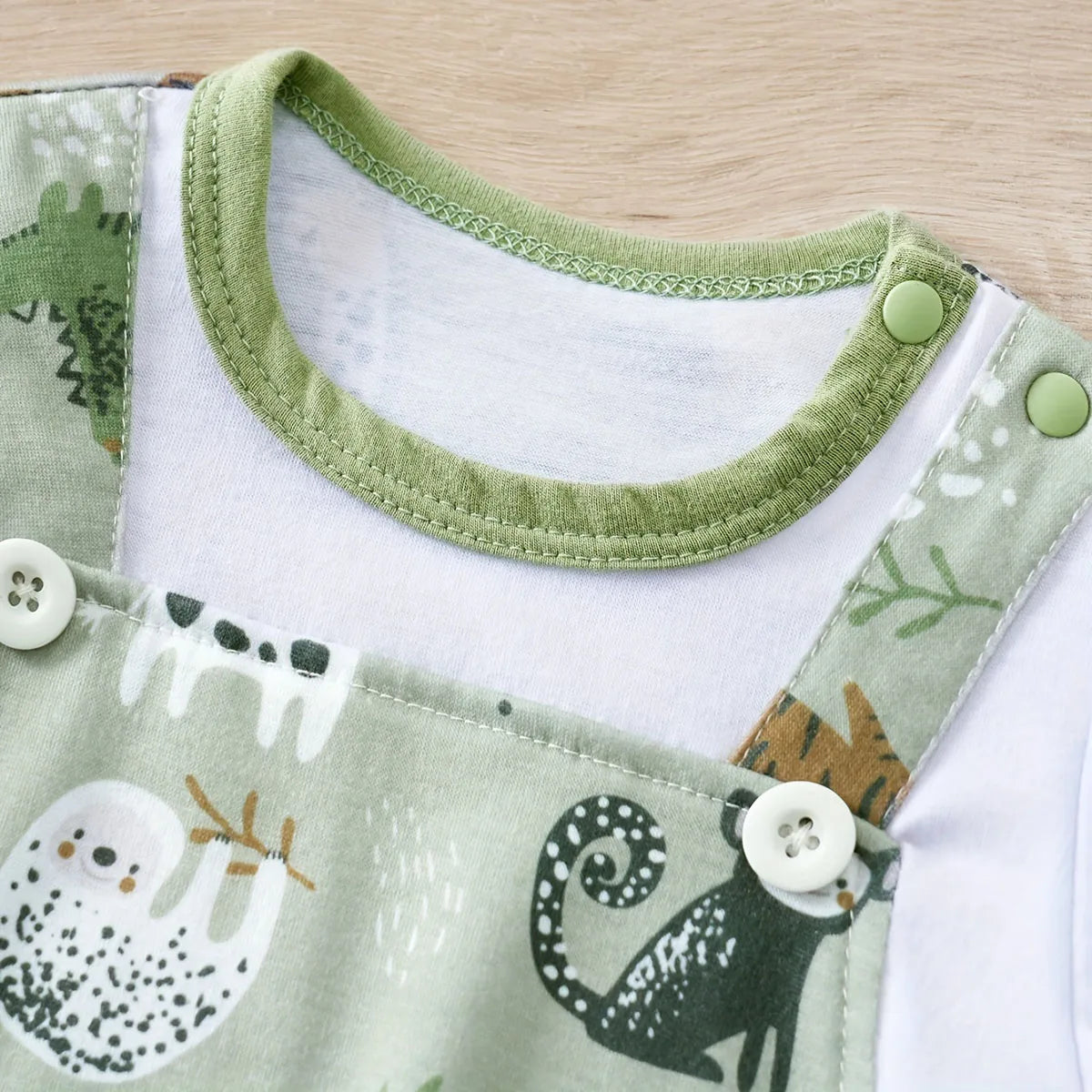 Adorable Safari Adventure Baby Romper Set