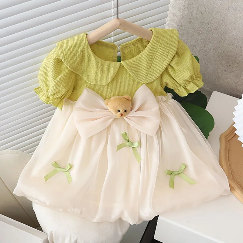 Sweet Summer Baby Girl Dress Puff Sleeve