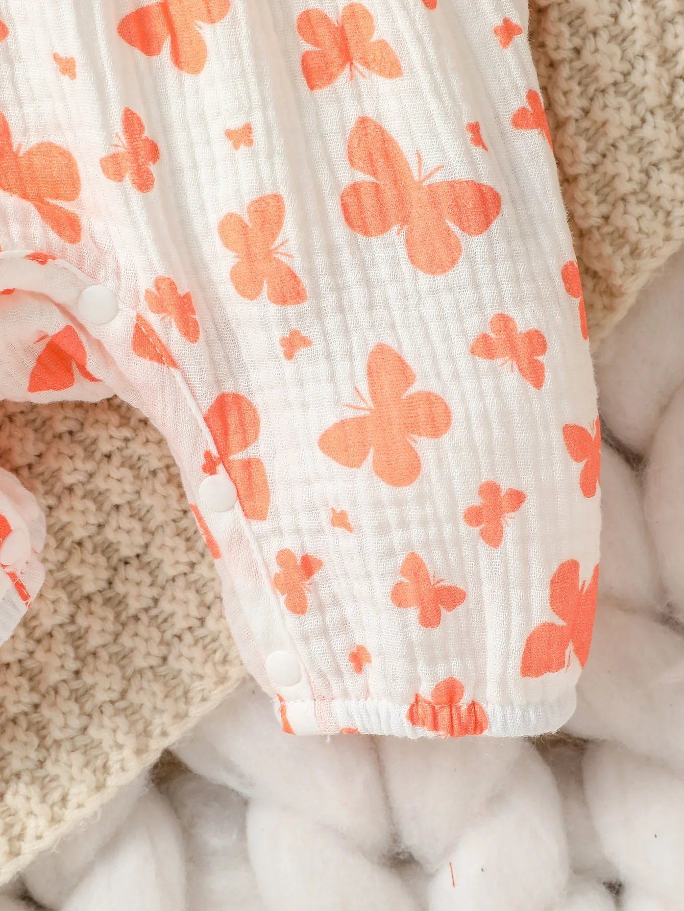 Sweet Floral Baby Romper with Matching Bow Headband Set