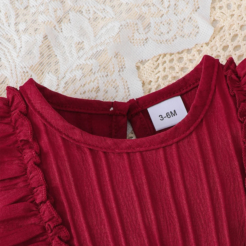 Elegant Sleeveless Ruffle Dress