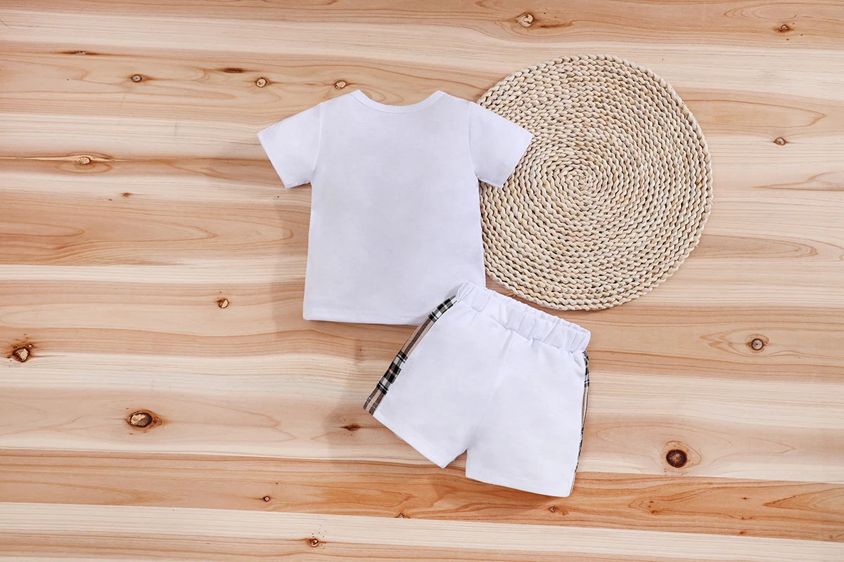 Cute Bear Baby Shorts Set 2pcs