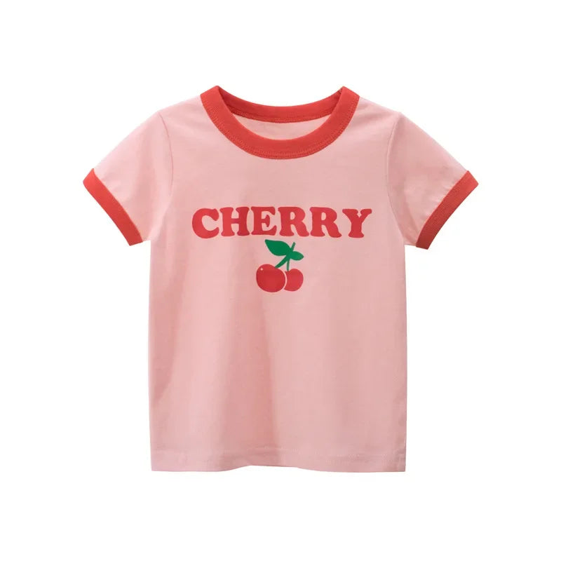 Graffiti Print Everyday Fun Kids Cotton Graphic Shirt