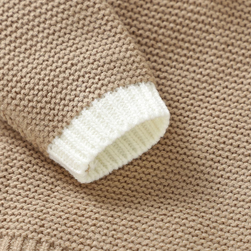 Elegant Baby Knit Turtle Neck Long Sleeve