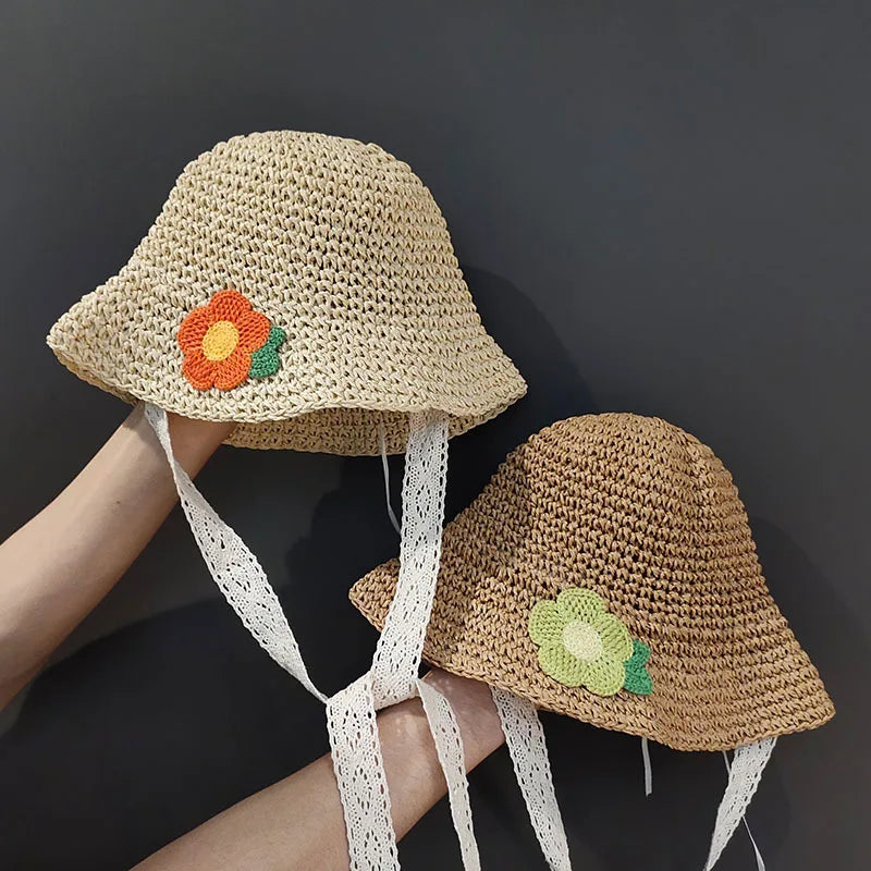 Little Sunshine Lace Baby Beach Panama Hat