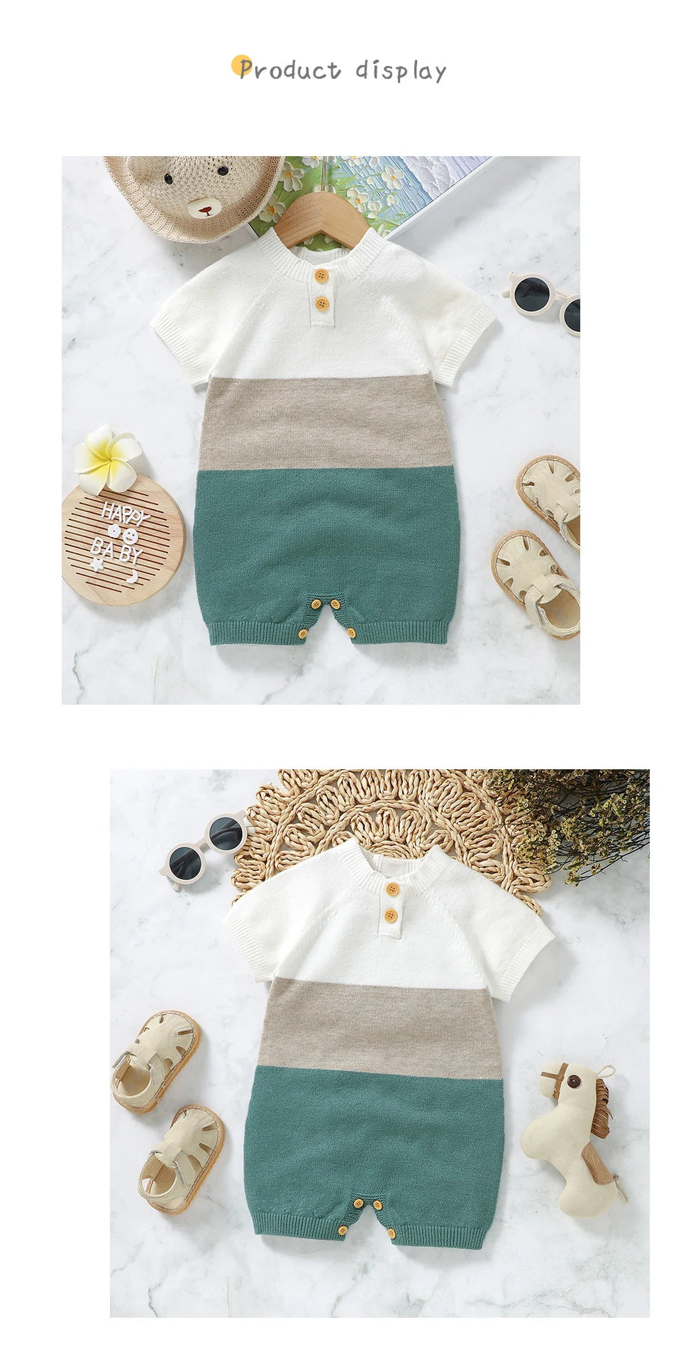 Ultra-Soft Knit Romper Toddler Children Playsuits