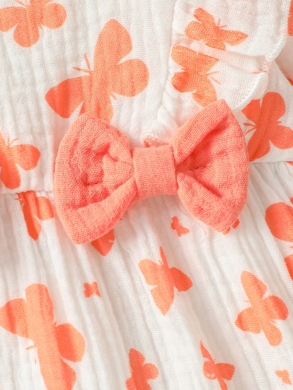 Sweet Floral Baby Romper with Matching Bow Headband Set